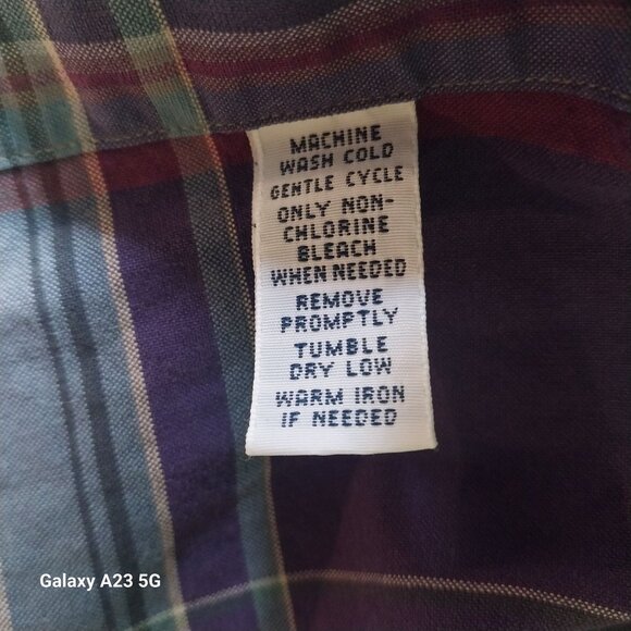 Ralph Lauren Mens Plaid Classic Fit Long Sleeve Shirt XL Preppy Classic - Picture 5 of 7